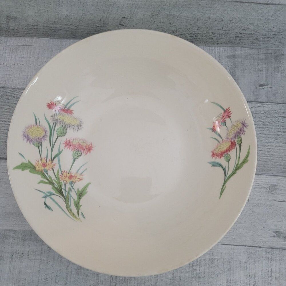 Vintage Universal Ballerina Thistle Oven-Proof Serving Bowl 9" Diameter Union Ma